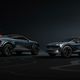 A render of two Audi Activesphere concept cars in a studio.